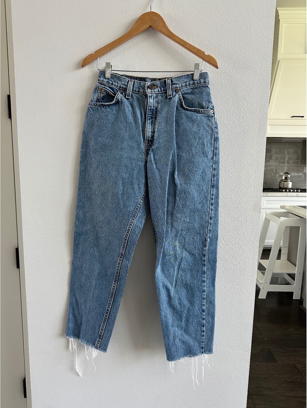 Levi's Vintage 951 Denim Jeans Size 10 MED Orange Tab2